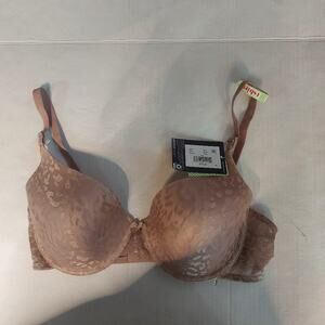 Maidenform Self Expressions Beige Animal Print T-Shirt Bra Size 38D Comfy NEW